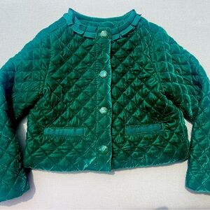 Janie + Jack girls velvet jacket - like NEW!